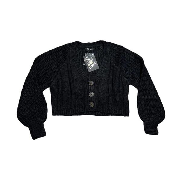 Art Class Girls Cardigan Cropped Knit 3 Button Sweater NWT SZ S - Picture 1 of 4